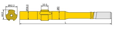 Striking Bar Copco - T38